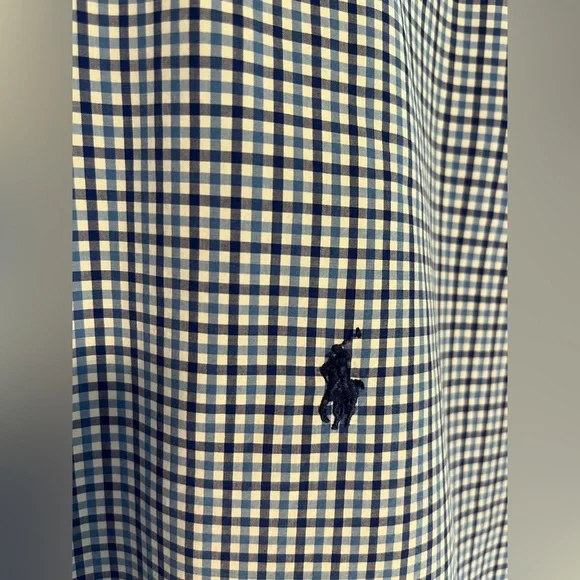 Men’s Ralph Lauren XXL small checkered button down dress shirt. - Picture 2 of 7